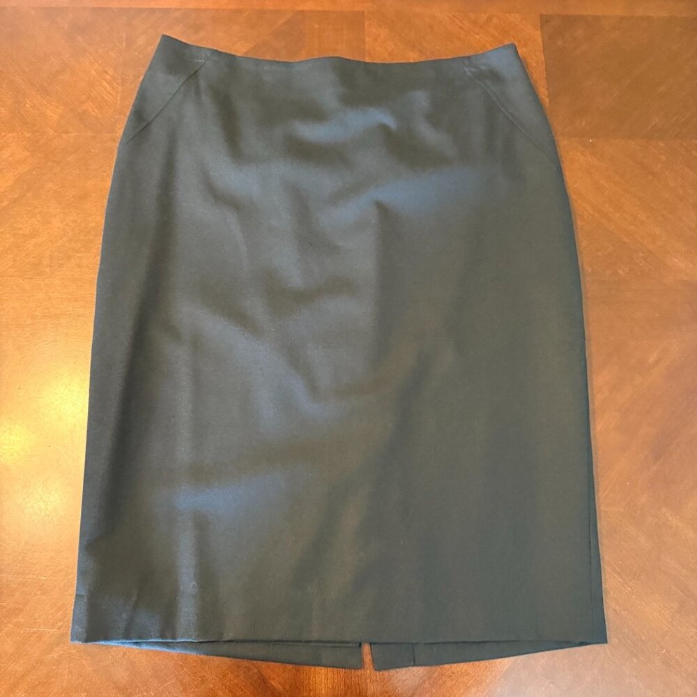 Talbots Petite 12P Black Wool‎ Blend Pencil Skirt